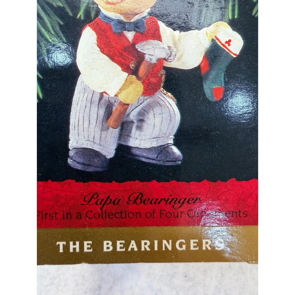 Hallmark Keepsake Ornament Papa Bearinger Victoria Circle Victorian Bear 1993